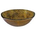 Infurniture Round Tempered Glass Sink Bowl - Gold ZA-1280